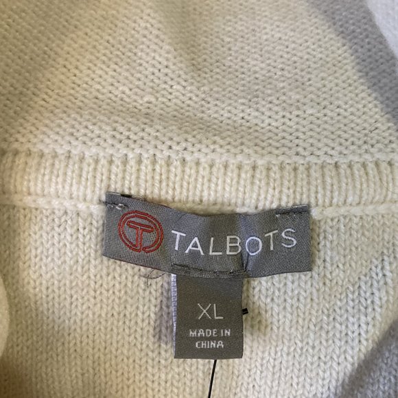 Cozy Cowl Neck Striped Navy & Cream Sweater - Picture 10 of 12